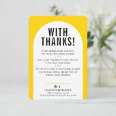 Merci CLIENT arche moderne jaune clair noir (Debout devant)