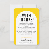 Merci CLIENT arche moderne jaune clair noir (Devant)