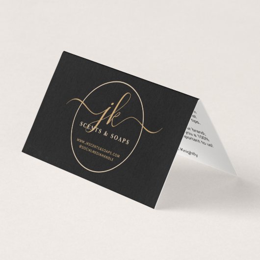 Merci client du logo de script de monogramme d'ent (Front)