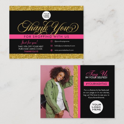 Merci client - Forfait Insertion et carte de réduc (Devant / Derrière)