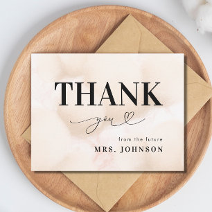 Merci Cloud Neuf 9 Fête des mariées de script card