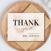 Merci Cloud Neuf 9 Fête des mariées de script card