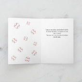 Merci Coach Baseball Carte photo noir (Intérieur)