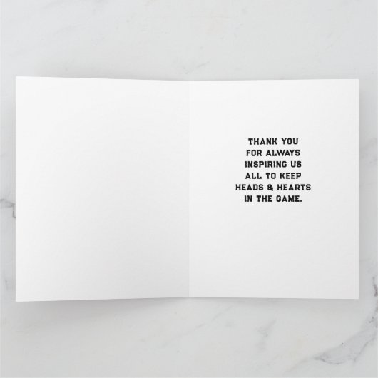 Merci Coach Lacrosse (Intérieur)