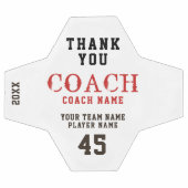 Merci Coach Nom Équipe Numéro (Plat)