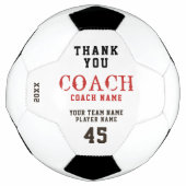 Merci Coach Nom Équipe Numéro (Devant)