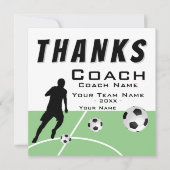 Merci Coach Soccer Player Taille supplémentaire (Devant)
