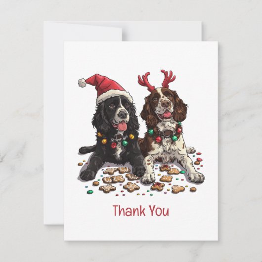 Merci Cocker Noël Chiens espagnols (Devant)