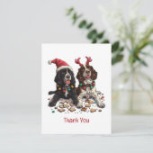 Merci Cocker Noël Chiens espagnols (Debout devant)