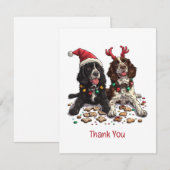Merci Cocker Noël Chiens espagnols (Devant / Derrière)