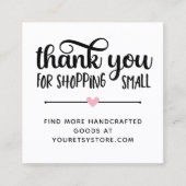 Merci Coeur Rose Pour Shopping Petite Fidélité Ca (Devant)