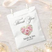 Merci coeur Sacs de faveur mariage (Coupé)