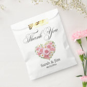 Merci coeur Sacs de faveur mariage (Scellé)
