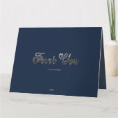 Merci Coeurs élégants Argent écriture manuscrite S (Dos)