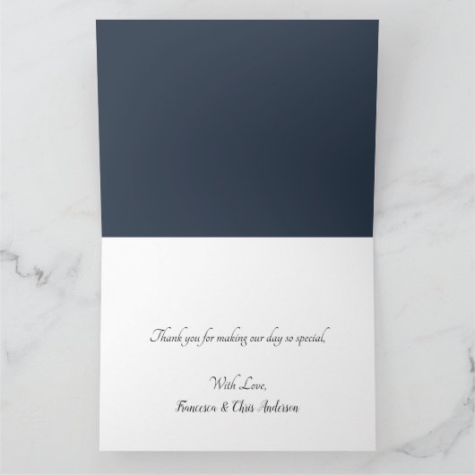 Merci Coeurs élégants Argent écriture manuscrite S (Intérieur)