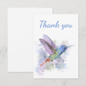 Merci Colibri Jardin Oiseau Nature Art (Devant / Derrière)