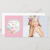 Merci coloré d'amusement de petit gâteau (Devant / Derrière)