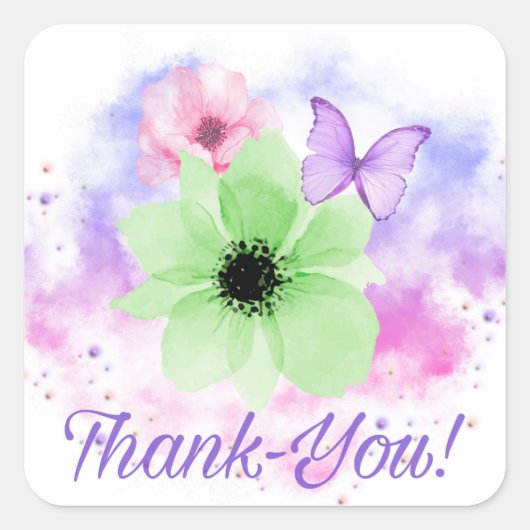 Merci coloré! dans Sticker Fleurs Lumineuses (Devant)