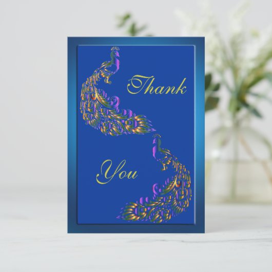 Merci coloré de paons d'arc-en-ciel (Debout devant)