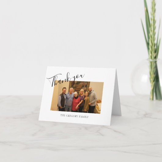 Merci commémoratif Classique Noir et Blanc (Devant)