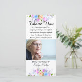 Merci commémoratif de sympathie de photo floral (Debout devant)