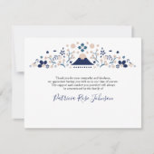 Merci commémoratif des funérailles bleues japonais (Devant)