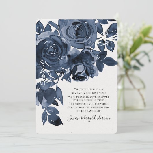 Merci commémoratif Rose bleu (Debout devant)