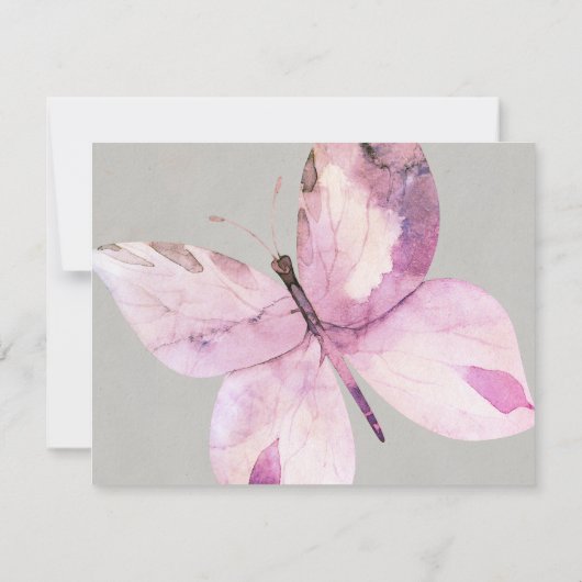 Merci commémoratif simple papillon (Dos)