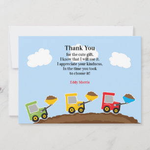 Merci Constructions Camions Carte