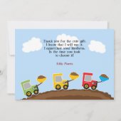 Merci Constructions Camions Carte à plat (Dos)