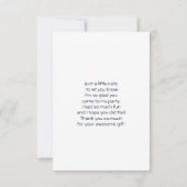 Merci couché blanc mignon (Dos)