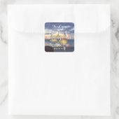 Merci Coucher du soleil sur la plage Stickers de m (Sac)