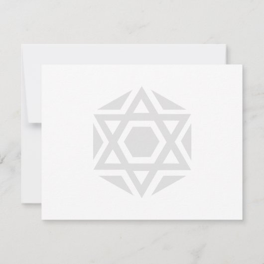 Merci cranté de noir d'étoile de David (Dos)