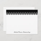 Merci cranté de noir d'étoile de David (Devant / Derrière)