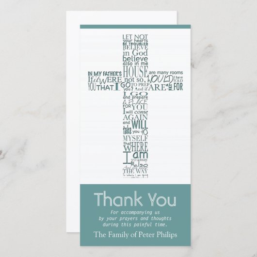 Merci croisé chrétien 1 de sympathie de John 14 (Devant / Derrière)