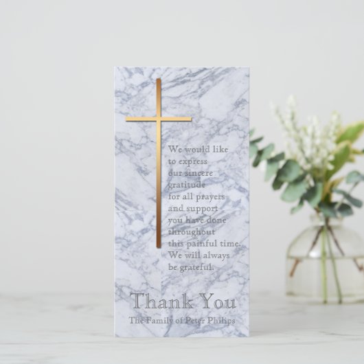 Merci croisé d'or de sympathie du marbre 2 (Debout devant)