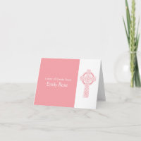 Merci croisé irlandais religieux rose