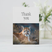 Merci Cugar Mountain Lion Wild Cat (Debout devant)