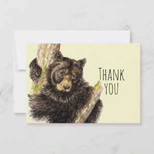 Merci Cute Aquarelle Ours Hug Animal Art