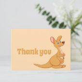 Merci Cute Kangaroo Dessin animalier (Debout devant)