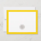 Merci d'affaires chic jaune moderne LOGO (Dos)