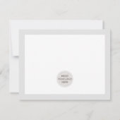 Merci d'affaires chic moderne gris clair LOGO (Dos)