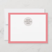 Merci d'affaires élégant corail noir rose rose LOG (Dos)