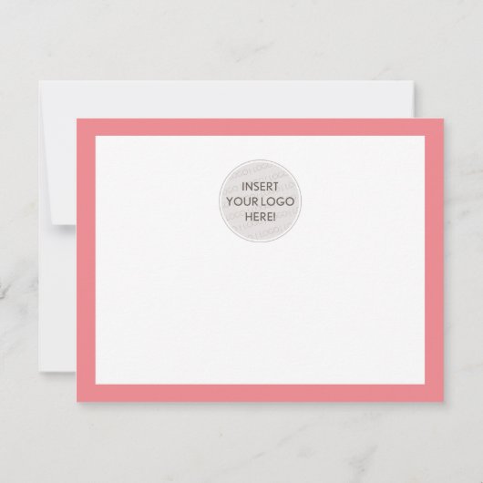 Merci d'affaires élégant corail noir rose rose LOG (Dos)