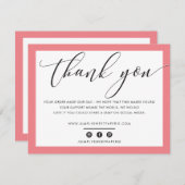 Merci d'affaires élégant corail noir rose rose LOG (Devant / Derrière)