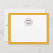 Merci d'affaires élégant jaune moderne LOGO (Dos)