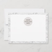 Merci d'affaires élégant marbre gris noir LOGO (Dos)