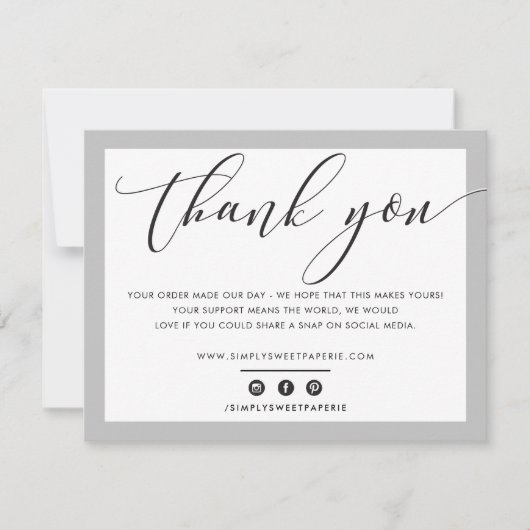 Merci d'affaires élégant moderne noir gris noir LO (Devant)