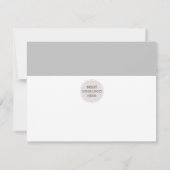 Merci d'affaires moderne audacieux gris pâle clair (Dos)