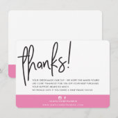 Merci d'affaires moderne audacieux handletlett ros (Devant / Derrière)